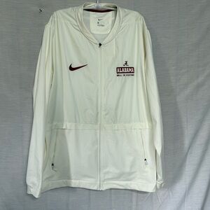 Nike Alabama Crimson Tide Jacket White Full Zip XL Roll Tide